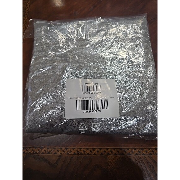 Old Navy Shiny Foil Print Leggings for Girls Sz-XXL Silver - Picture 6 of 6